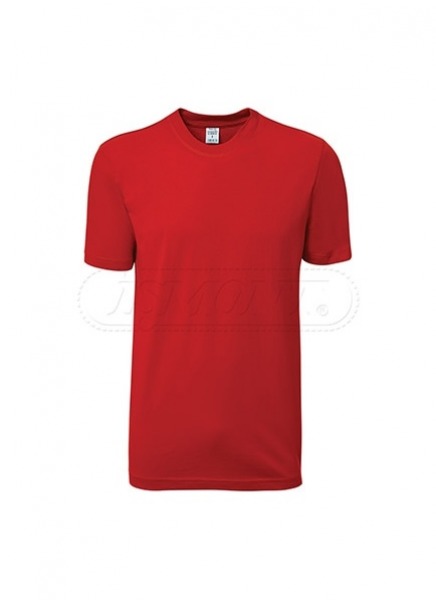 BİSİKLET YAKA KISA KOLLU KIRMIZI T-SHIRT