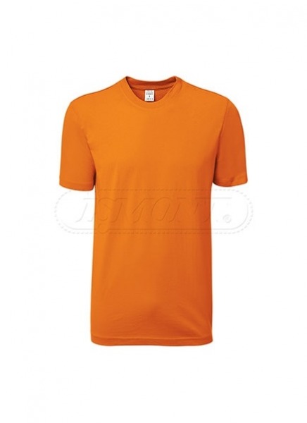 BİSİKLET YAKA KISA KOLLU TURUNCU T-SHIRT